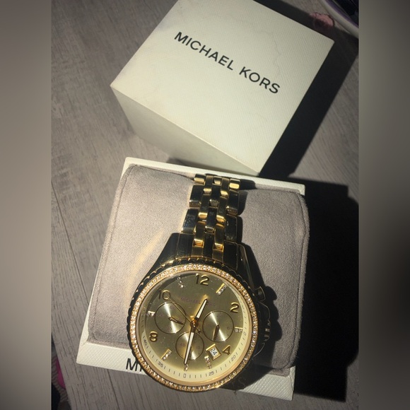 Michael Kors Accessories - Michael Kors Gold Chronograph Watch